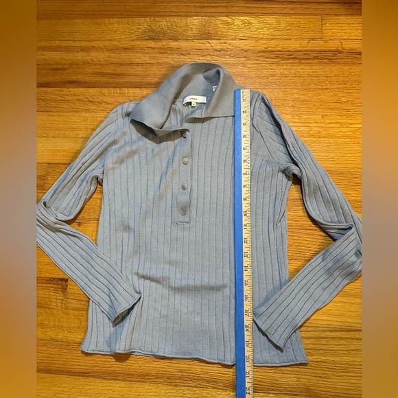 Vince Women's Ribbed Polo Pullover size XS (d)4 - Picture 3 of 7